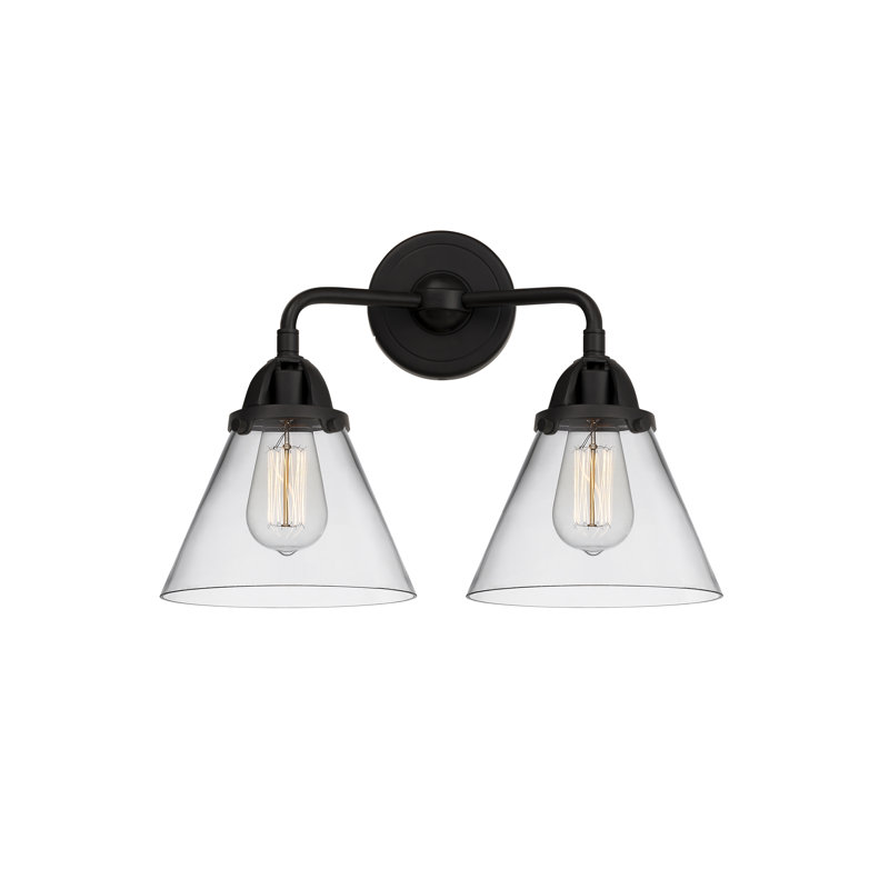 Shauna 2 - Light Vanity Light, Incandescent, Clear, Matte Black