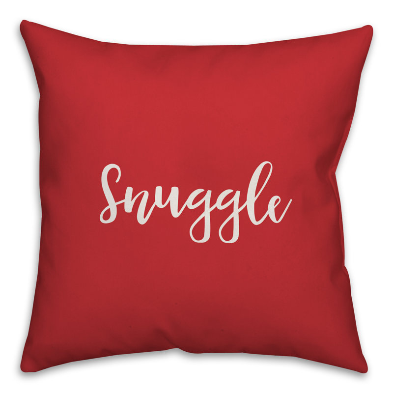 Throw Pillow, Red/White, Pillow Cover