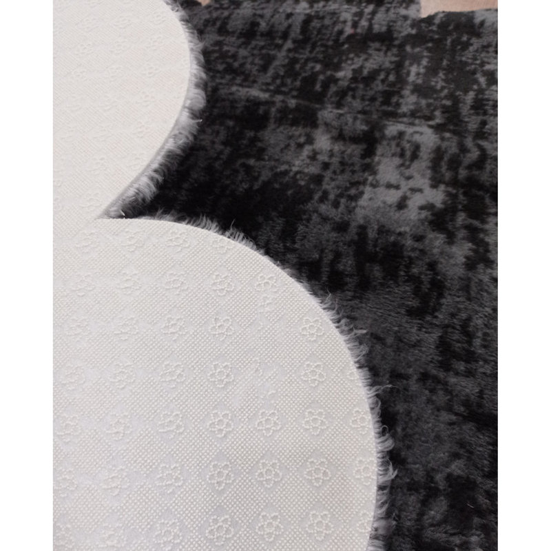 Tapis en polyester Harlean, Ovale 2 pi 7 po x 3 pi 11 po