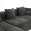 Canapé modulaire de 101,2 po avec canapé à compression complète et canapé modulaire avec siège profond et deux poches latérales pour le salon