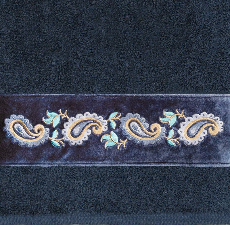  4 Piece 100% Turkish Cotton Towel Set, Navy