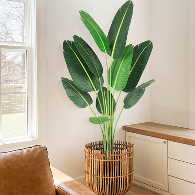 Curtis 60'' Faux Flowering Tree in Pot
