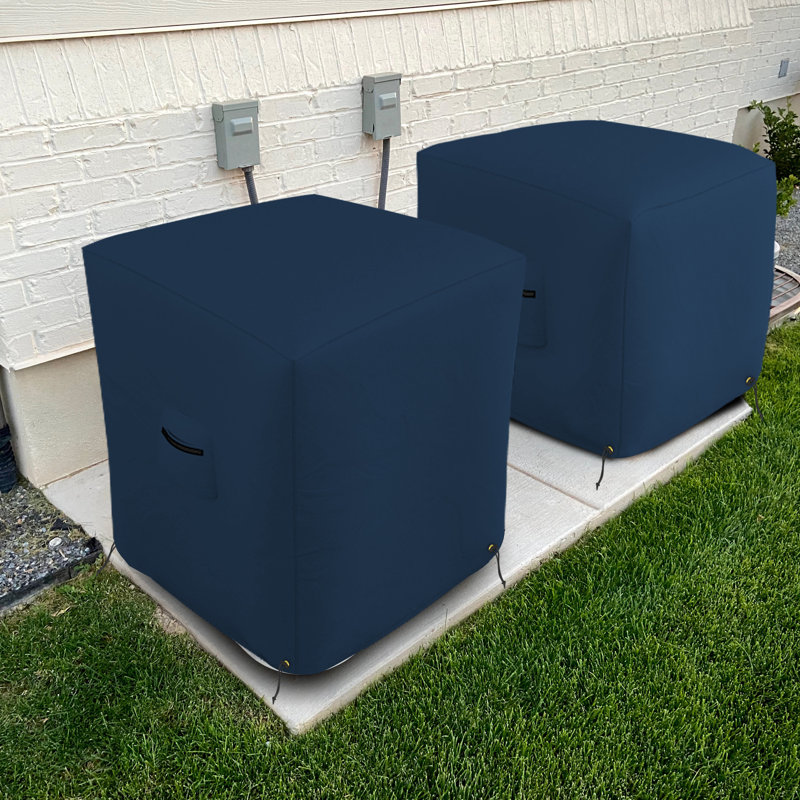 Outdoor Air Conditioner Cover, 55.9cm H x 61cm W x 61cm D, Blue