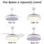 Maryann 42'' Retractable Ceiling Fan DC Motor with LED Lights and Remote-356128960