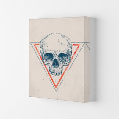 Skull In Triangles by Mercedes Lopes Charro - Print