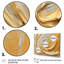 «Gold Cream Infinite Swirls II - Abstract Spirals», reproduction d'art sur toile-325115939-325115938