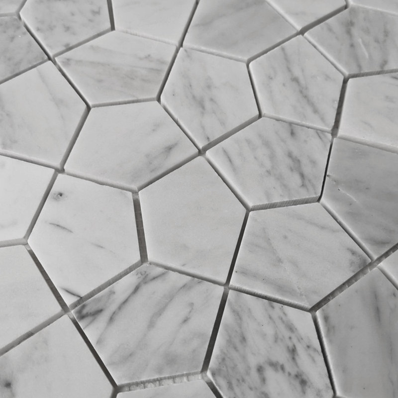 11" x 11" Marble Random Mosaic Wall & Floor Tile