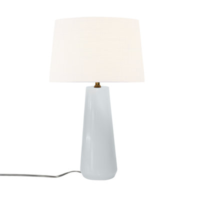 Luminance - Spire Ceramic Portable Lamp -  Fabric -  Crackle