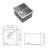 17 Inch Undermount Sink - 17"X19"X10" 16 Gauge Single Bowl Kitchen Sink 10 Inch Deep Bar/Prep Sink Basin