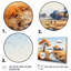 «Orange Orange Beige, Village africain, Visions I», reproduction sur toile-1154840167-1154839961