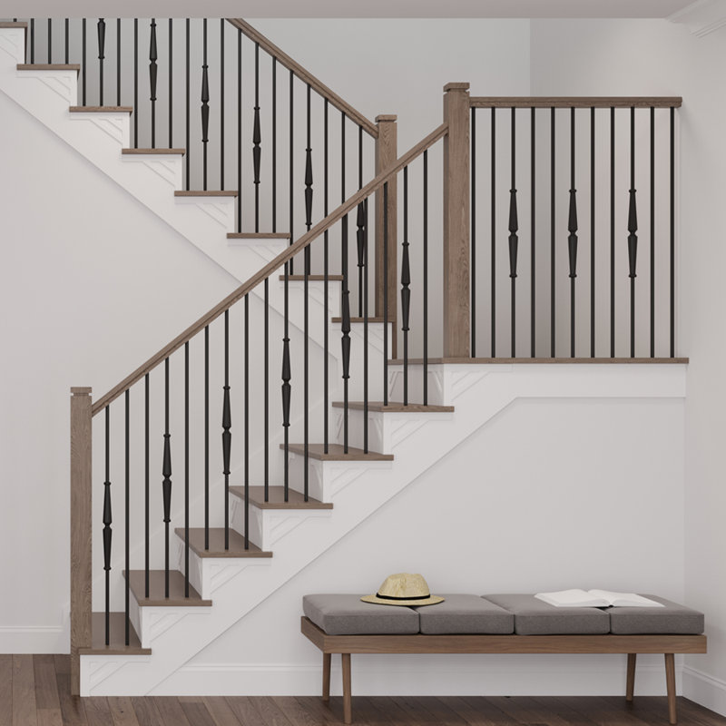 Embossed Birch Left Hand Stair Bracket, Left