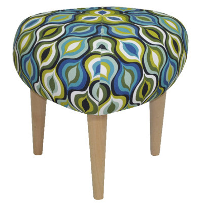 Solid + Manufactured Wood Accent Stool