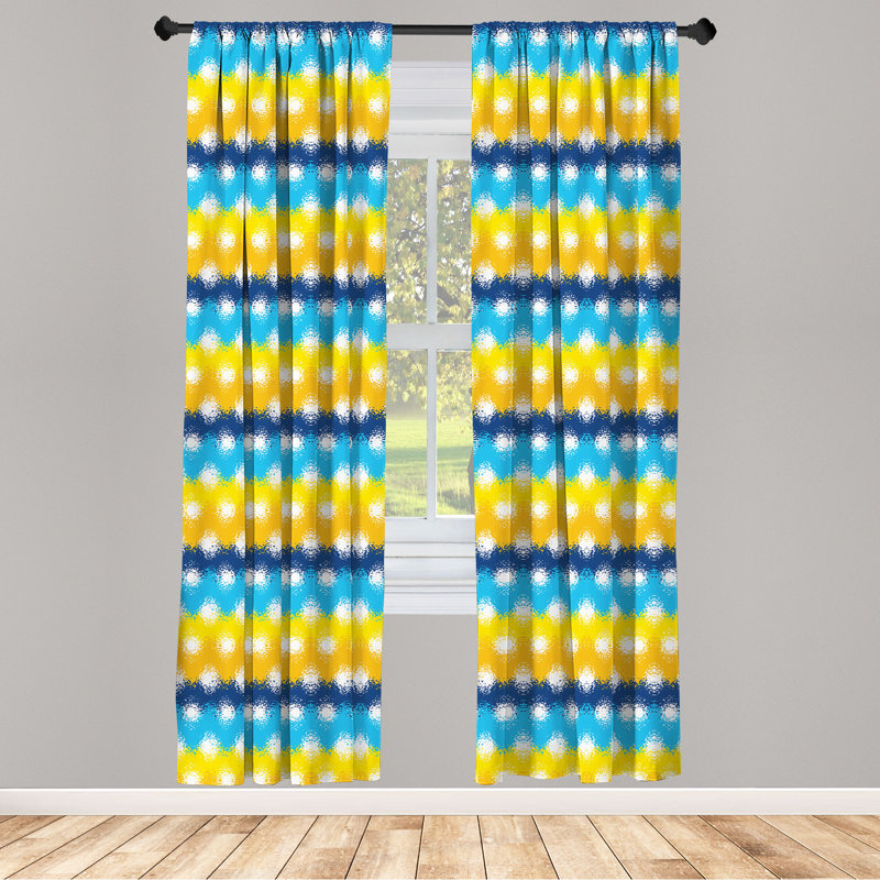 Rideaux à 4 panneaux East Urban Home, L 56 po x L 95 po