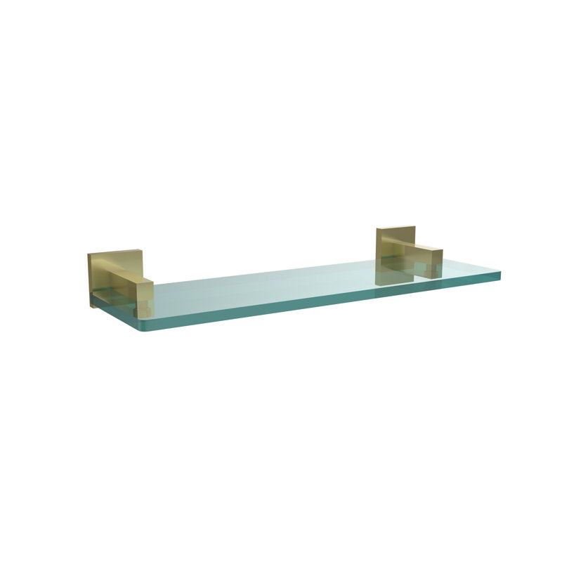 Haranu Bracket Shelf, Satin Brass, 22 Inch