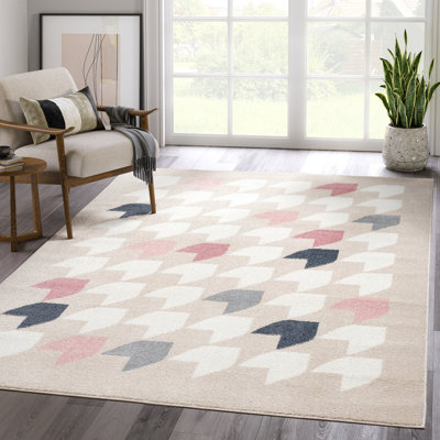 Jamile Houndstooth Indoor Rug