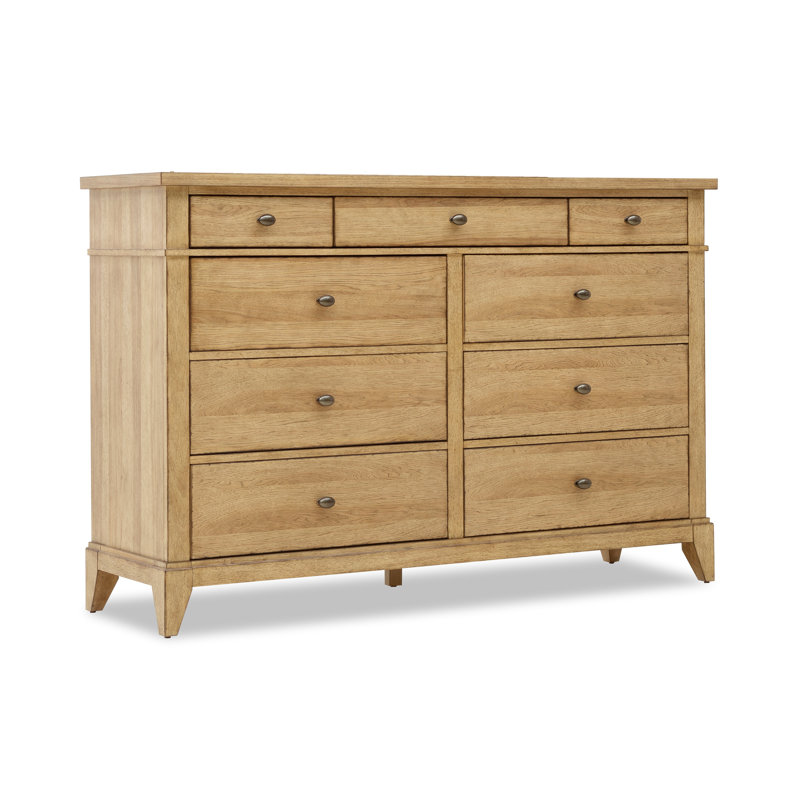 Commode 9 tiroirs Mya, Naturel
