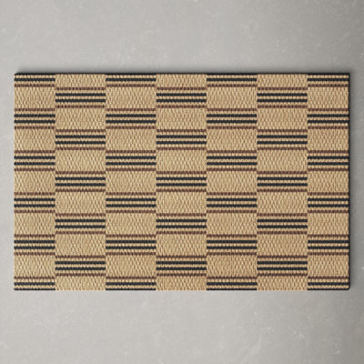 Neighburly Non-Slip Striped Outdoor Doormat