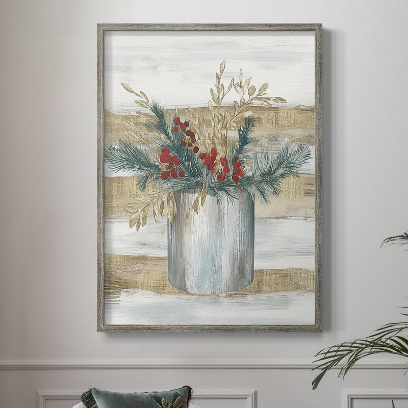 «Christmas Holiday», art encadré CLxxi - bois massif, H 11 po x l 9 po
