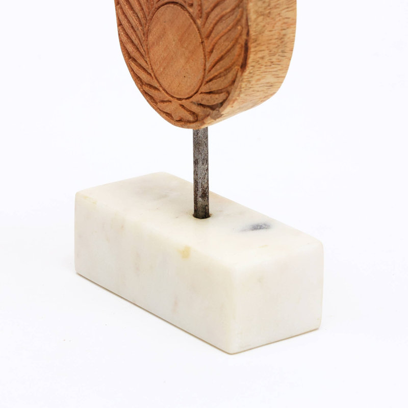 Sculpture | Sculpture décorative sur socle en marbre | Décoration de table
