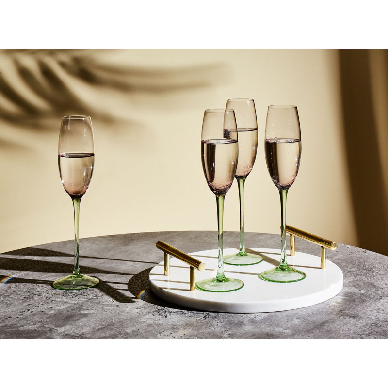 Delvina 200ml Handmade White Wine Glass Set