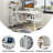 L-Shaped Metal Base Computer Desk-1415675375