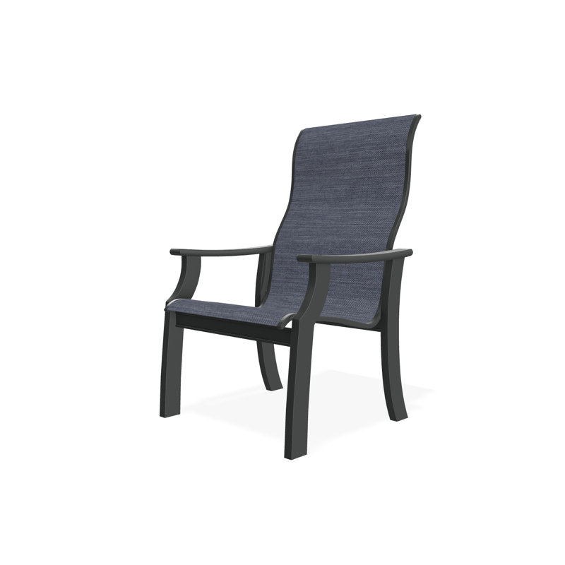 St. Catherine Polymer Outdoor Lounge Chair, Graphite, Destiny Steel