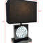 Lampe de table d'appoint en cristal de luxe avec finition en nickel noir, commande tactile à DEL et abat-jour rectangulaire pour un éclairage élégant-1216515837-1216515838