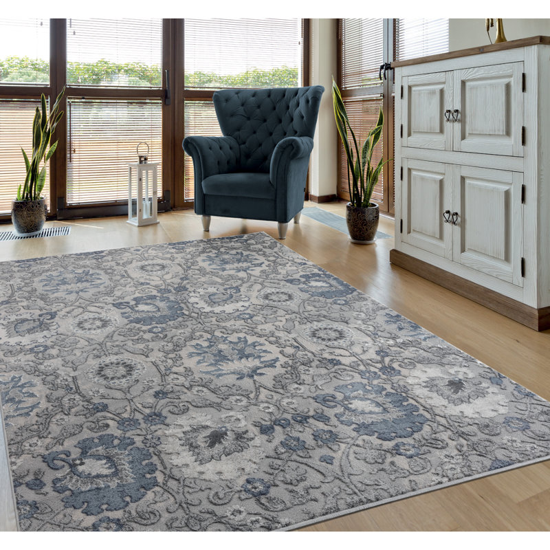 Tapis gris Askov, Rectangle 1 pi 11 po x 3 pi