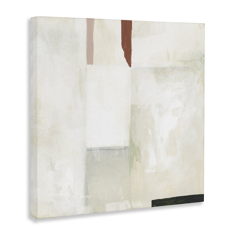"Neutral Abstract Simplicity", art mural par June Erica Vess, H 17 po x l 17 po