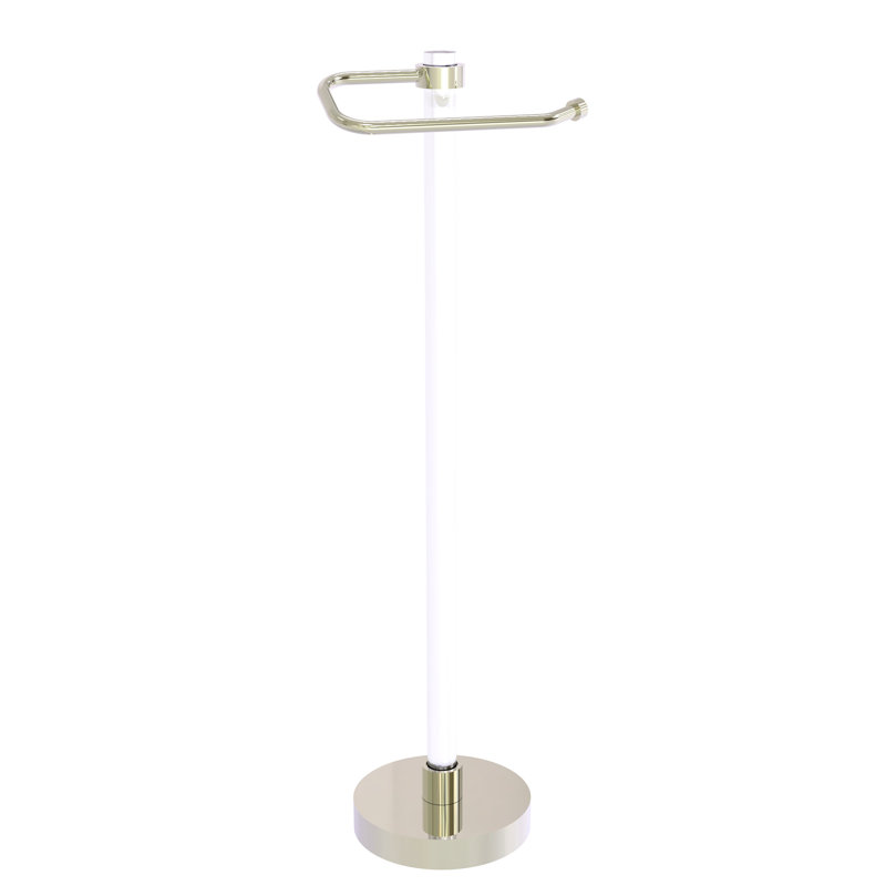 Porte-papier hygiénique sur pied Clearview, Nickel poli