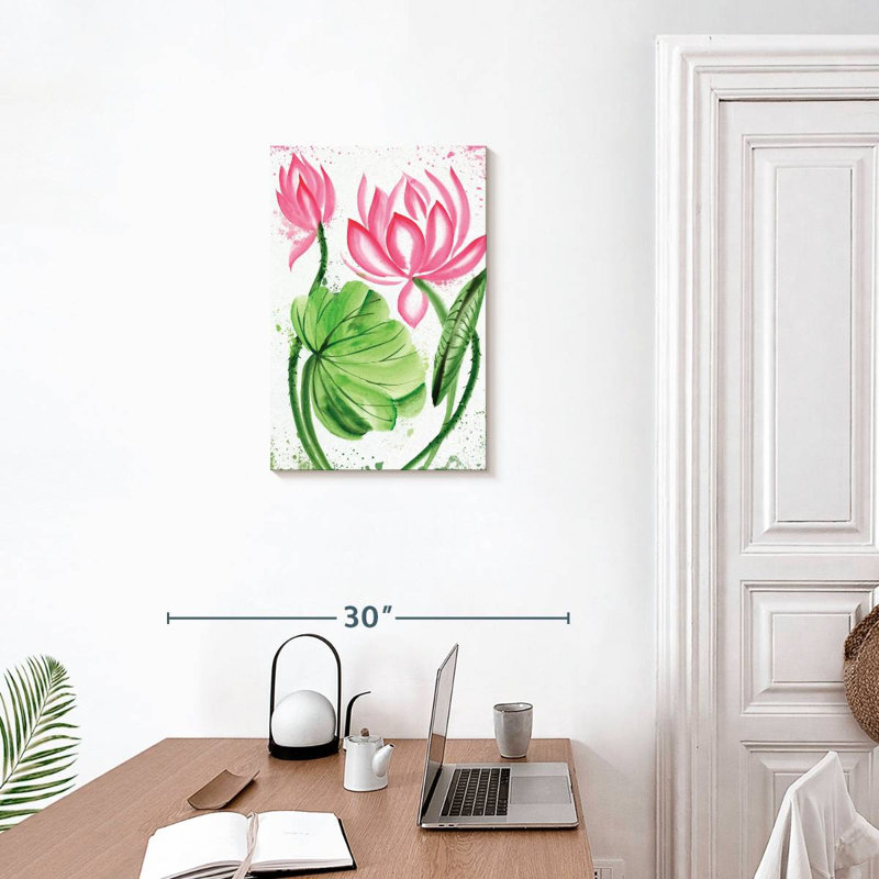 Fleurs de lotus Harnek, H 24 po x l 16 po
