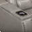 Paylor Leather Upholstery Power Glider Recliner In Gray-1424125020-1424124994