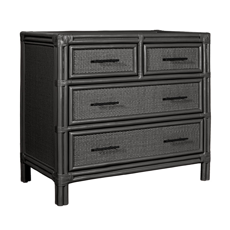 Aruba 4 - Drawer Nightstand, Black