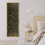 Abstrait motif de boucles d'olive organique foncé - grand art mural sur toile encadrée-184276015-184276002