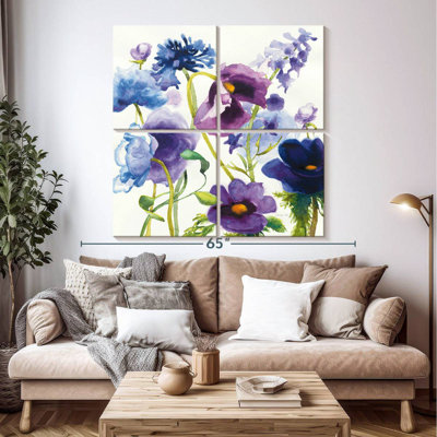 Harnek Blue And Purple Mixed Garden I