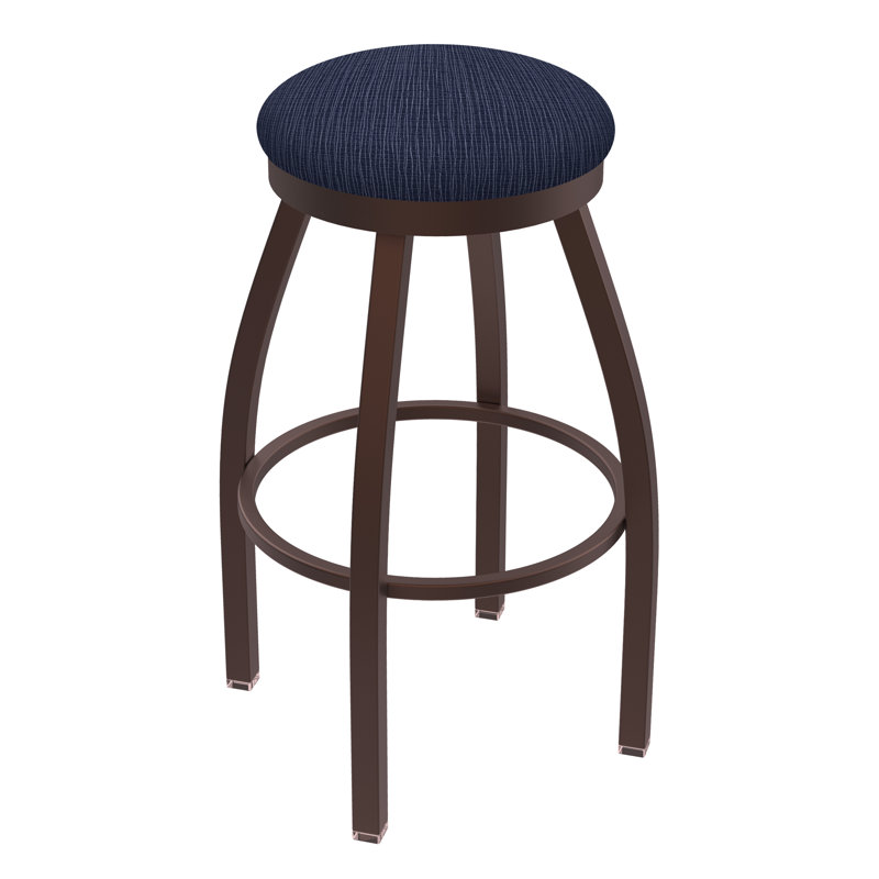 Tabouret pivotant80280 Misha, Tissu - alpin graphique, Étain, Tabouret de bar (assise de 30 po de hauteur)