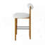 Ensemble de 2 tabourets de bar d'intérieur en bois rembourrés-1996110854
