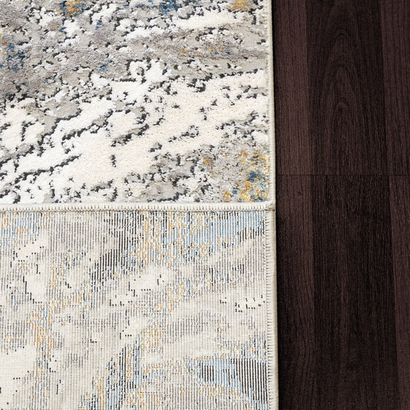 Tapis oriental area Ozias, Rectangle 6 pi 7 po x 9 pi 6 po