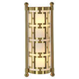 Miami 2 - Light Dimmable Brass Flush Mounted Sconce