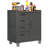 29.5” Wide Wheeled Removable Garage Storage Cabinet with Four Drawers for Partitioned Storage - Adjustable Shelf and Easy Movement