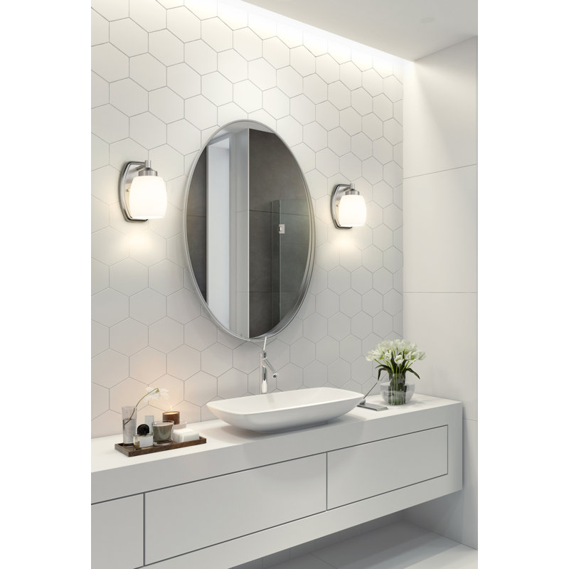 Fenella 1 Light Wall Sconce, Brushed Nickel