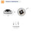 Ventilateur de plafond cage noir 15,7 po 