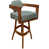 Teal Polyester Blend Seat/ Black Frame