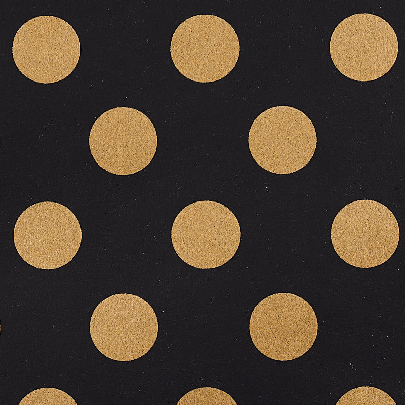 Papier peint Schumacher x Cristina Buckley Lady, Noir / doré