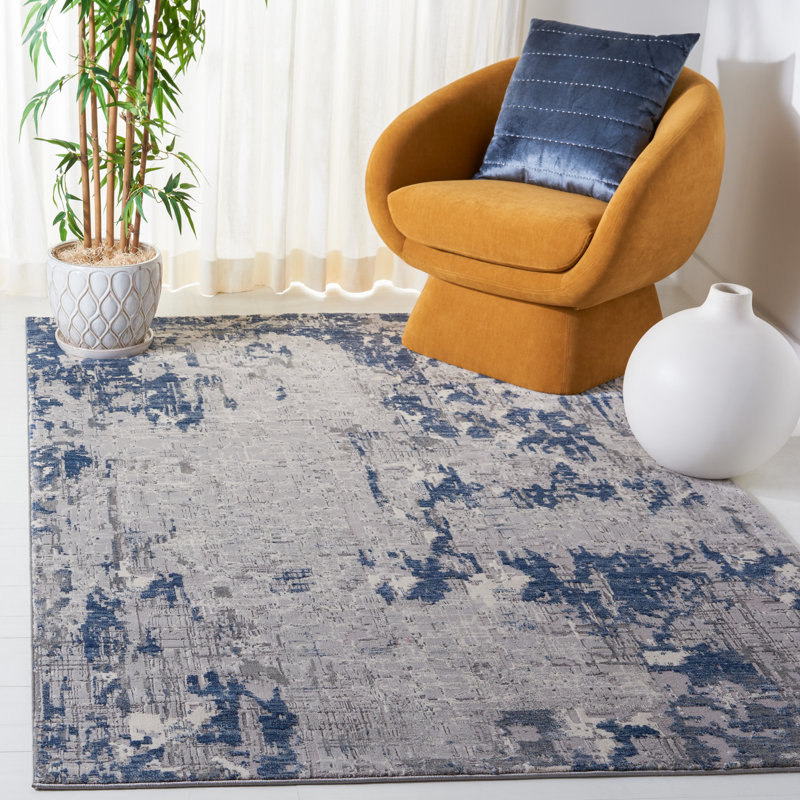 Tapis abstrait Meadow 100 Performance, Rectangle 8 pi x 10 pi