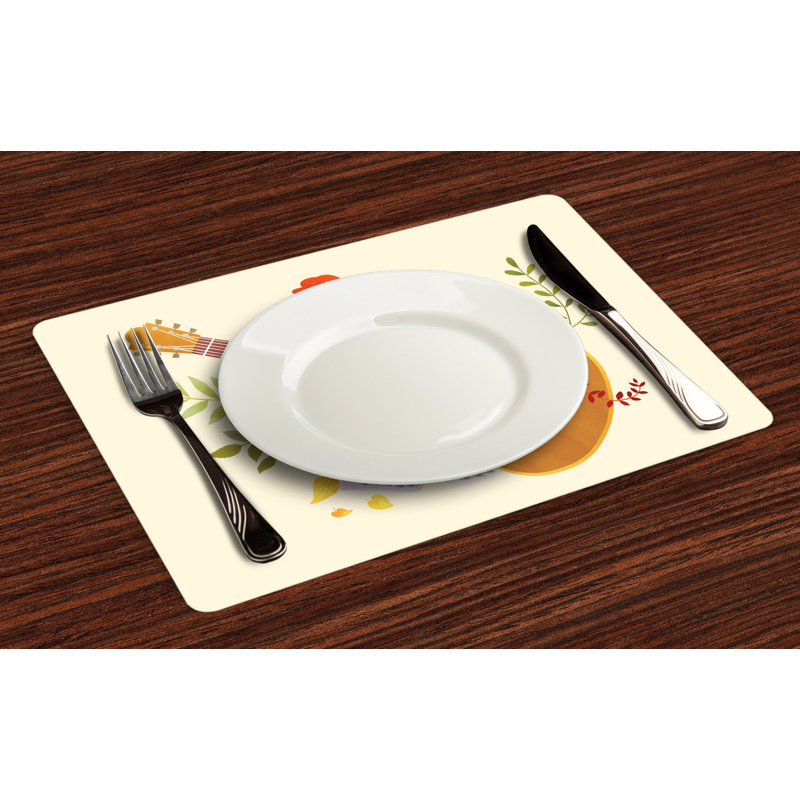 Polyester Abstract Rectangle Placemat