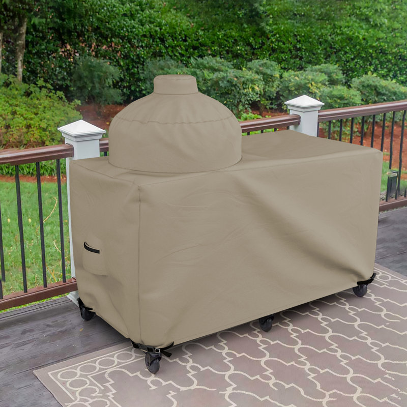 Blue Elephant 76.2cm D Grill Cover, Beige, 127cm H x 152.4cm W x 76.2cm D