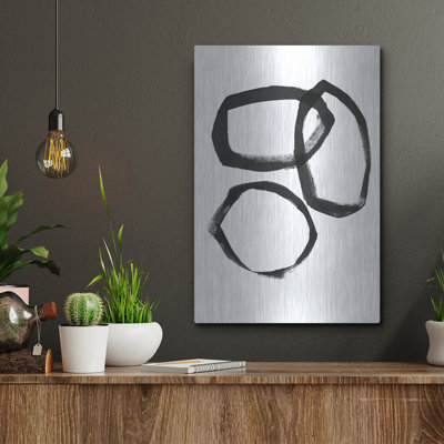 «Brushstroke Circles III» par Linda Woods