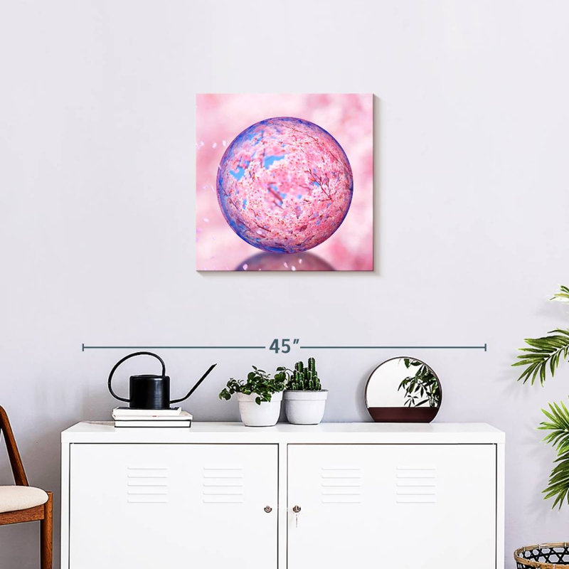 Harnek Sakura Crystal Orb, 20'' H x 20'' W