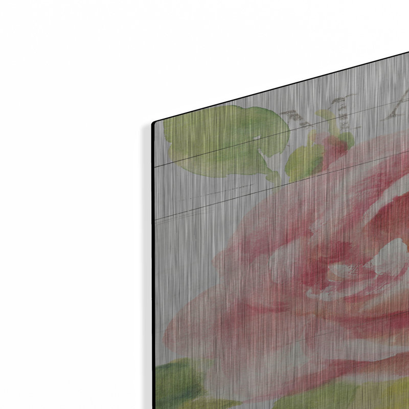 «Maison Des Fleurs 3 C» par Danhui Nai, art mural en métal, H 36 po x l 24 po